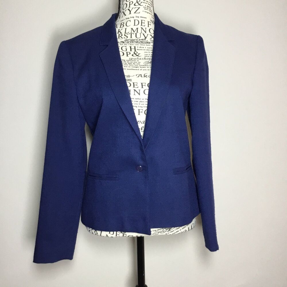 Vintage 1974-1995 Int. Ladies Garment workers union blue blazer lined sz S